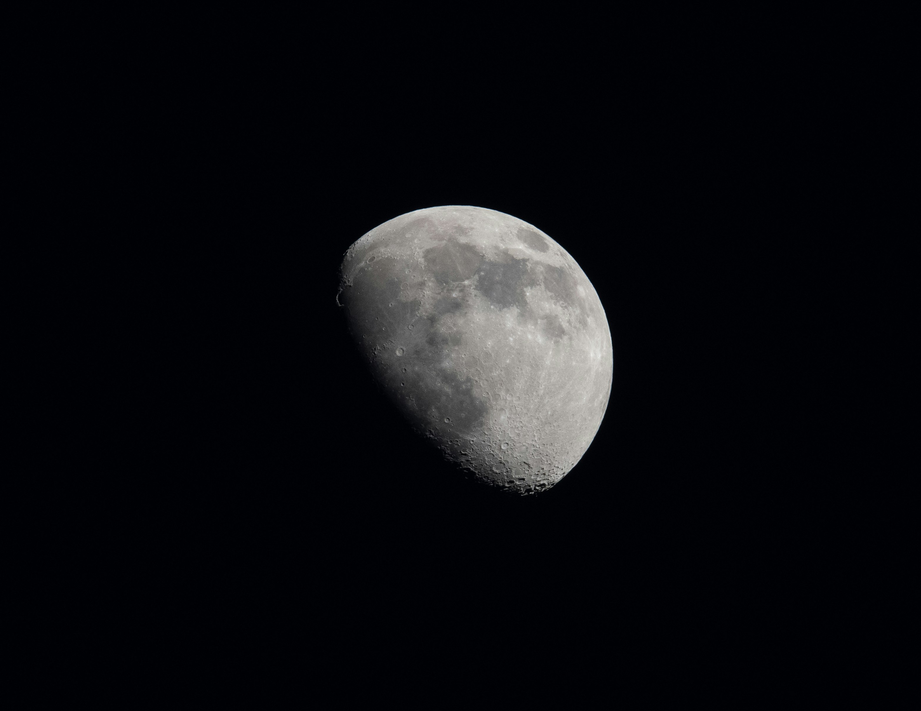 full moon in dark night sky